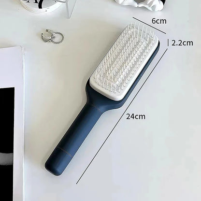 Brosse à cheveux autonettoyante